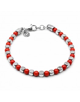 BRACCIALE EMATITE e CORALLO