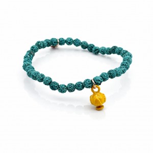 LAVASTEIN-ARMBAND Rot - PUMINO Schwarz