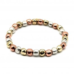 Bracciale Pepite Argento Oro Rosè