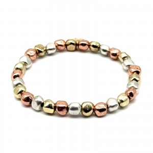 Bracciale Pepite Argento Oro Rosè