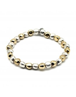 Bracciale Pepite Argento e Oro 