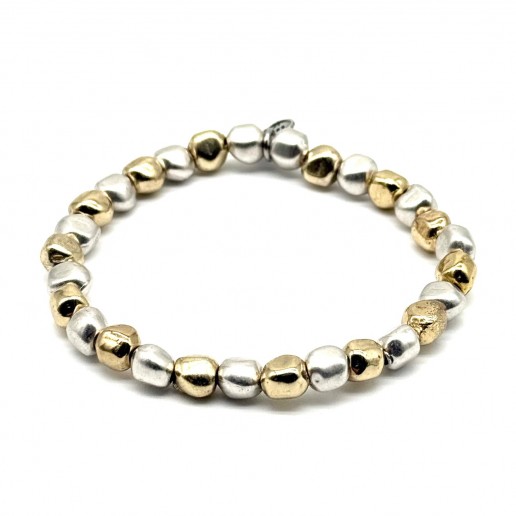 Bracciale Pepite Argento e Oro Bracciale Pepite Argento e Oro