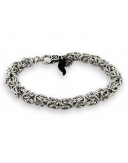 Stainless steel woven bracelet