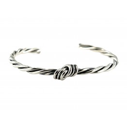 Rigid Knot Bracelet 925% Silver