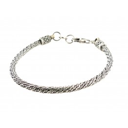 Braided Mesh Bracelet 925% Silver