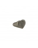 Dotted Heart Ring 925% Silver