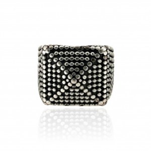 Pyramid Studded Ring , Dipped in 925% silver