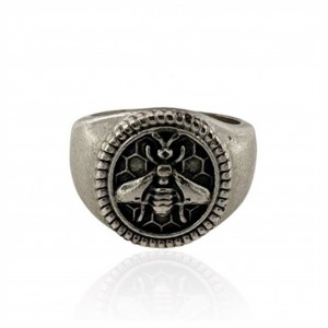 Bumblebee Ring, Bathed in 925% silver