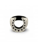 bracket of horse Ring , Dipped in 925% silver