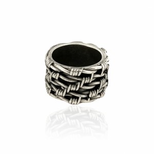 Barbed Wire Ring, Dipped in 925% Silver
