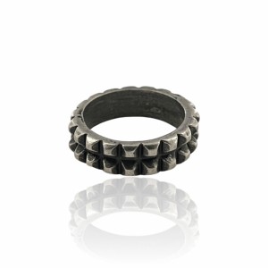 Pyramid Stud Ring, Dipped in 925% silver
