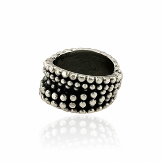 Ring with studs , Dipped in 925% silver