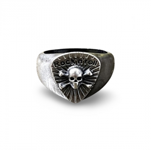 Rock'n'roll ring , Dipped in 925% silver