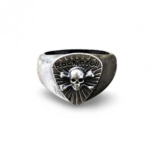Rock'n'roll Ring, Dipped in 925% Silver
