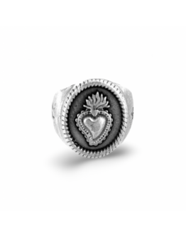 Ring Sacred Heart , Dipped in 925% silver