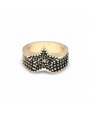 Dotted Star Ring , Dipped in 925% silver
