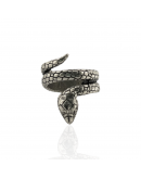 Snake ring , Dipped in 925% silver