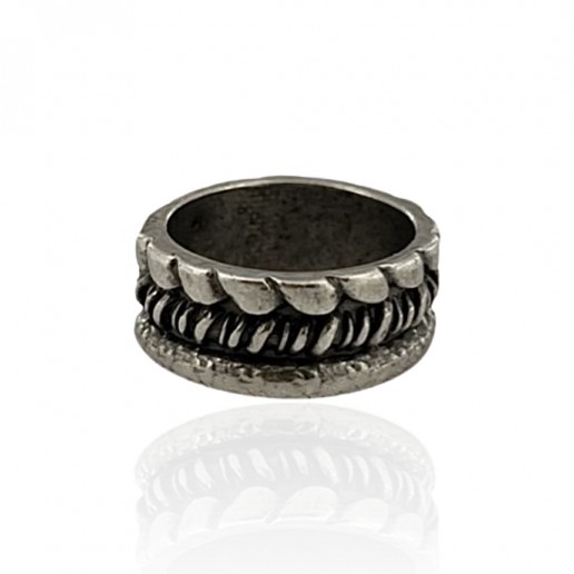 Tris ring of Torcione , Dipped in 925% silver