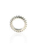 Twist ring , Dipped in 925% silver