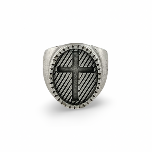 Cross Ring, Dipped in 925% Silver