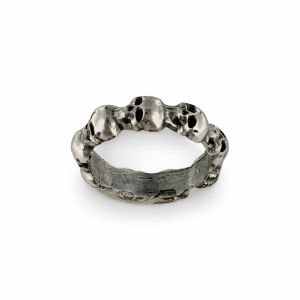 Little skulls Ring , Dipped in 925% silver