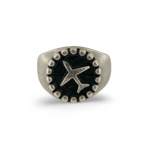 Wet Airplane Ring in 925% Silver