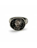 Roman Coin Ring , Dipped in 925% silver