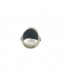 silver oval ring