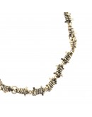 Barded wire gold necklace
