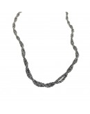 Two strands woven necklace