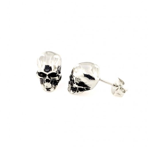 Earrings lobe Skull