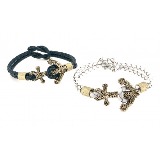 Bracelets with studded anchor