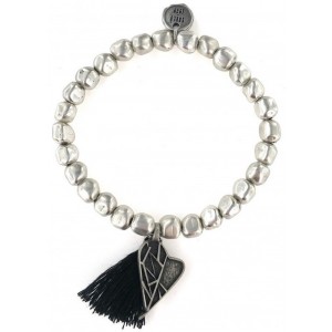 Each heart + tassel nugget bracelet