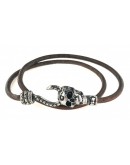 Bracciale skull papillon vintage