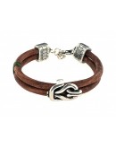 2-Wire Leather Bracelet