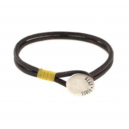 Leather Bracelet with Corlù closure