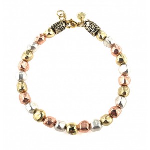 BRACCIALE PEPITE Argento-Oro-Rosè