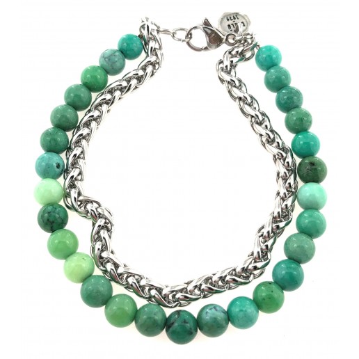 BRACCIALE CRISOPRASIO BRACCIALE CRISOPRASIO