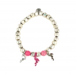 Flamingo nuggets bracelet