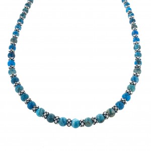 Collana Agata Turchese e Elementi Puntinati