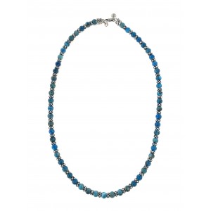 Collana Agata Turchese e Elementi Puntinati