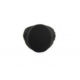 Oval Black Ring