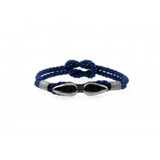 PULSERA BITTA Azul Gunmetal