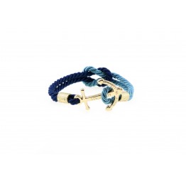 Anchor bracelet Gold Blue-Avion