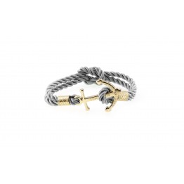 Anchor bracelet Gold Grey