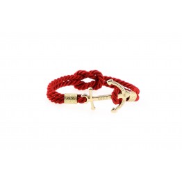 Anchor bracelet Gold Red