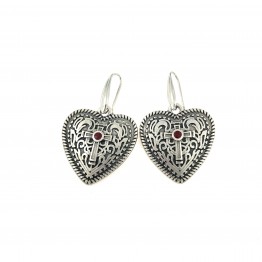 Heart-Cross Earrings