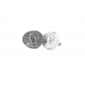 Earrings lobe Roman Coins