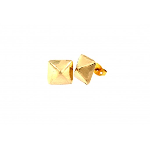 Earrings lobe studded gold