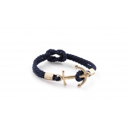 Anchor bracelet Gold Total Blue